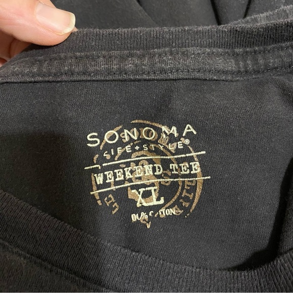 Sonoma Men’s Good for Life Classic-Fit Dark Gray Weekend Tee - Picture 5 of 7